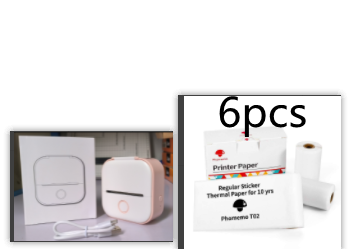 Portable Mini Thermal Label Printer Home Photo Printer Student Wrong Question Printer Bluetooth-Compatible Mini Label Printer Price Tag
