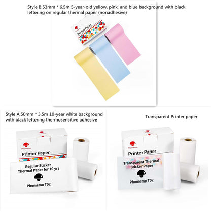 Portable Mini Thermal Label Printer Home Photo Printer Student Wrong Question Printer Bluetooth-Compatible Mini Label Printer Price Tag