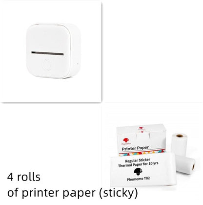 Portable Mini Thermal Label Printer Home Photo Printer Student Wrong Question Printer Bluetooth-Compatible Mini Label Printer Price Tag