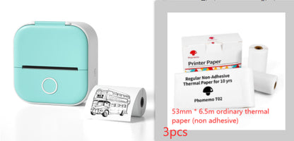 Portable Mini Thermal Label Printer Home Photo Printer Student Wrong Question Printer Bluetooth-Compatible Mini Label Printer Price Tag